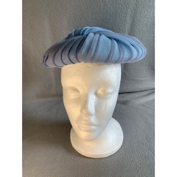 Gwenn Pennington Ladies Light Blue Hat Sz 22 Vintage - Picture 6 of 9